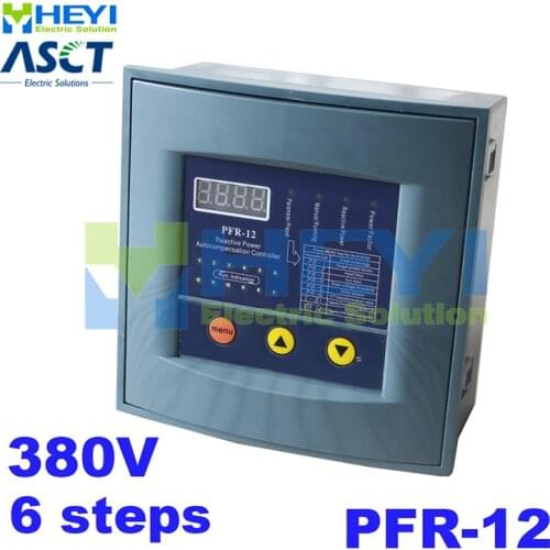 Reactive power compensation controller JKW58 reactive power controller compensation PFR RVT 6steps 380v for power factor
