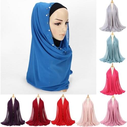 Fashion Muslim Chiffon Hijab Shawls Scarf Women Solid Color Hea Wraps Womens Hijabs Scarves Ladies Foulard Femme muslim veils