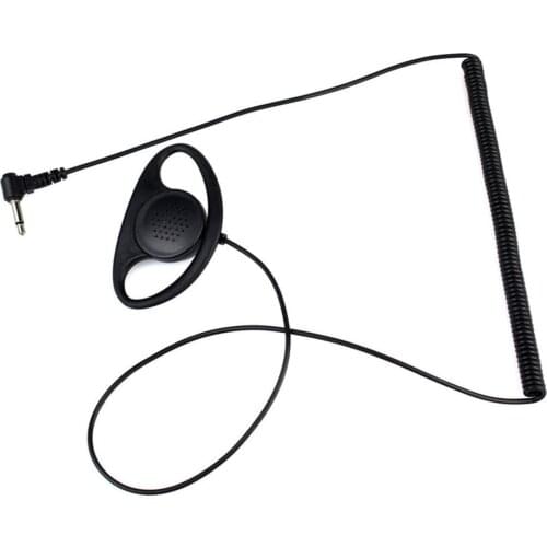 Mono Headset Portable One PCS 3.5Mm Curved Jack Headset for Laptop Intercom Radio Two Radio Transceiver Intercom Headset