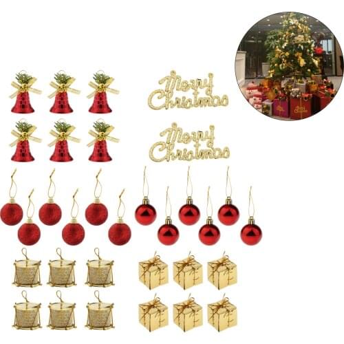 Christmas Balls Sets of Christmas Tree Ornaments Hanging Pendant for The