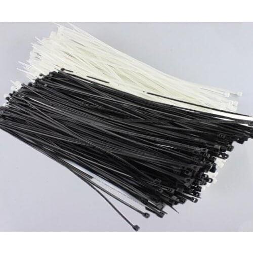 500 Pack Lot Pcs - 8" Inch UV Resistant Nylon Cable Zip Wire Tie 40 lbs - Black