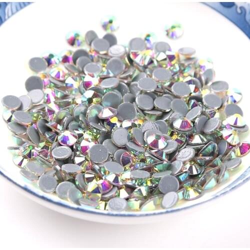 Wholesales! 6 bags SS20(4.6-4.8mm) Rhinestones Crystal AB Hot fix Rhinestones Flatback glass stones For Clothes decorations