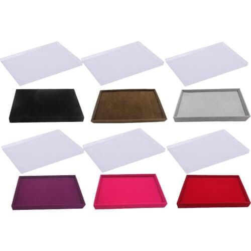 600 Holes Velvet Ring Jewelry Display Storage Box Tray Case Organiser - 35x24x3cm