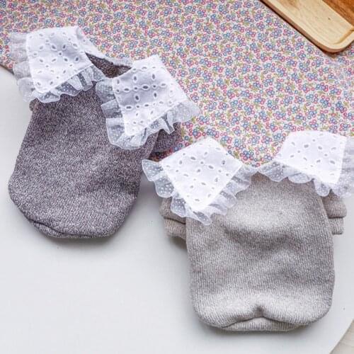 Autumn Winter Dog Clothes Large Lace collar Design Pet Pullover For Chihuahua Soft Pet Puppy Dog T-shirt Pet Cat Clothing Outfit