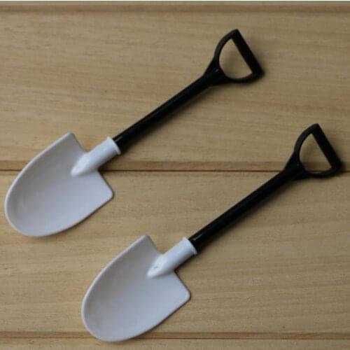 Ice Cream Spoon Mini Shovel Plastic Spoon Cake Construction Beach Garden Party Disposable Stacks Popsicle Tools SN3296