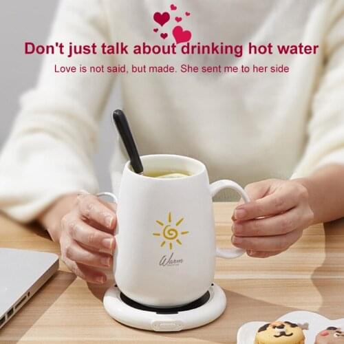 Baby Bottle Warmer Insulation Heating Coaster Warming Cup Pad Anti-slip Constant Temperature Heat Milk Heater Base USB Charging