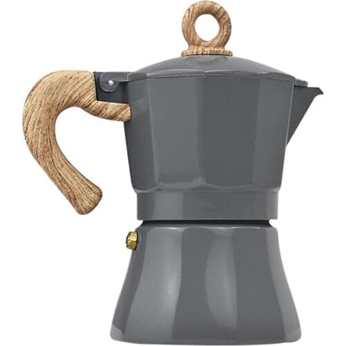 Coffee Maker Portable Mocha Espresso Percolator Pot Coffee Maker Moka Pot Cafe Kettle 3cup/6cup Outdoor Stovetop Coffee Maker