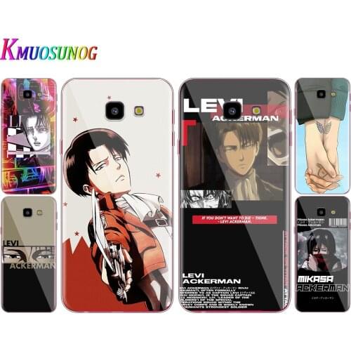 Transparent Cover Attack on Titan animation For Samsung Galaxy J8 J7 J6 J5 J4 J3 J2 Duo Prime Plus Core 2018 Phone Case
