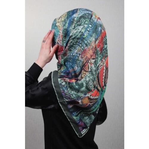SCARFELLA SOFT HAND DİKİŞLİ SCARF DESEN-44 - RENK-11