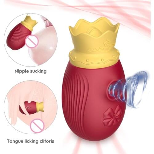 Nipple Clitoral Stimulator Oral Sucker Sucking Vibrator Licking Vacuum Vibrating Toys for Women Female Couple Masturbation Adult