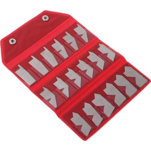 Stainless Steel Angle Gage 18pcs/set Inspection Gauge Template Machinist Tool Dropship
