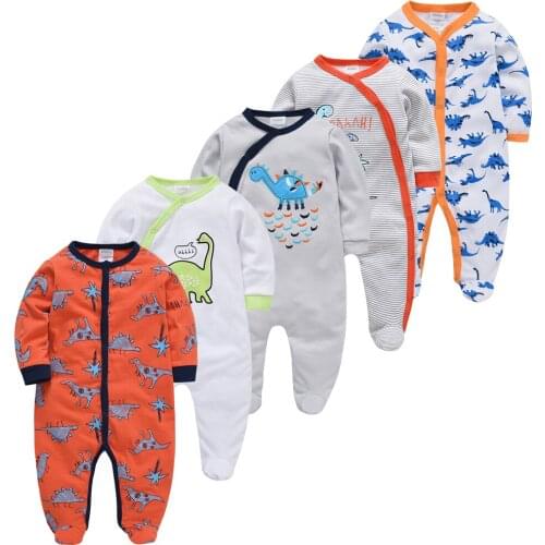 Kavkas Baby boy Pyjamas Newborn Girl bebe fille Cotton Breathable Soft ropa bebe Newborn Sleepers Baby Pjiamas реборн девочка