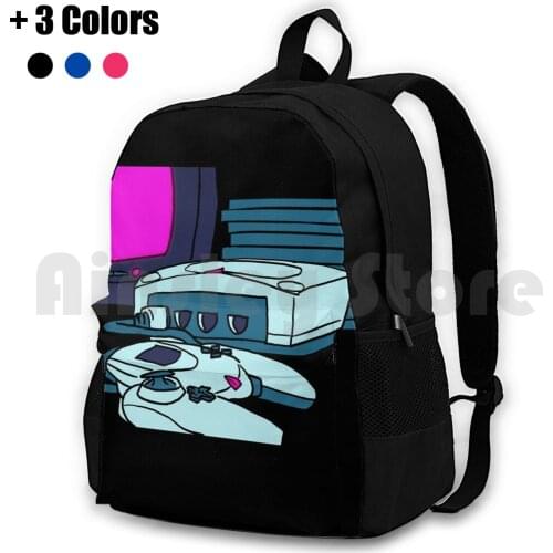 Dreamcast Outdoor Hiking Backpack Riding Climbing Sports Bag Video Games Dreamcast Retro Gaming Videogames