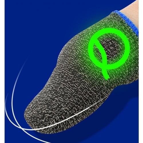 2Pcs Game Finger Cots Anti-sweat Touch Screen Thumb Protector Entertainment Finger Gloves