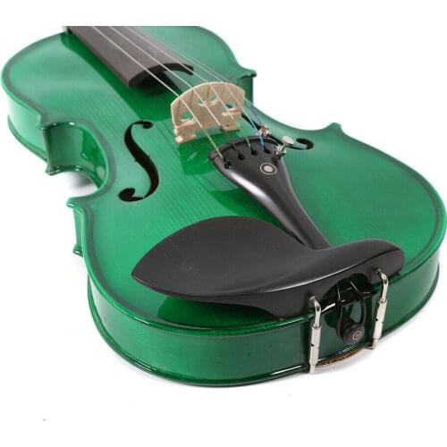Green colors best craft 4/4 electric violin +Acoustic violin #10666