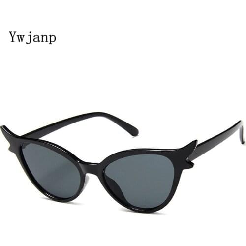Ywjanp Fashion Cat Eye Sunglasses Women Men Brand Designer Vintage Retro Sun glasses Female Cat eyes Sunglass UV400 Shades