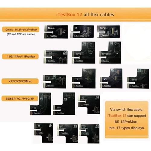 DL S200 LCD Tester Flex Cable For iPhone 12 Po Max Mini 11Pro XS XR X 8 7 6S 6 Plus Ambient Light Sensor True Tone 3D Touch Test