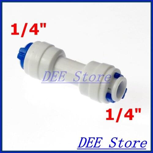 1/4" Equal Straight Tube OD Quick Connection Fittings Aquarium RO Water System