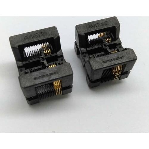 2 PCS / Lot SSOP8 TSSOP8 Pin Pitch 0.65mm Burn in Socket Chip IC Test Socket OTS-28-0.65-01 Programmer Adapter