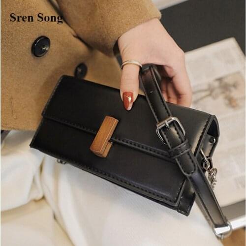 2021 Mini Handbags and Flap Purses Shoulder Bag Woman Fashion Retro PU Leather Simple Style Crossbody Bags Womens Hand Bag