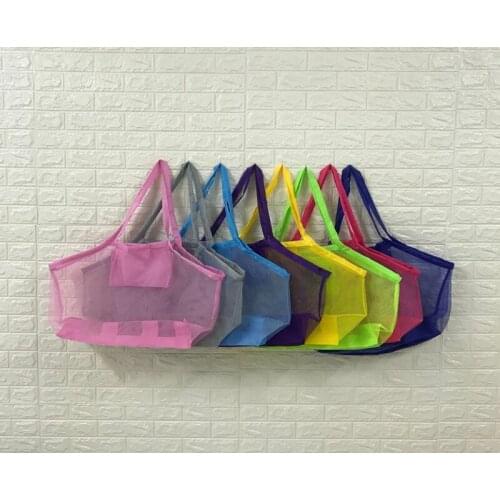 300pcs/lot Children Kids Collection Toy Bags Sand Mesh Beach Pouch Storage Bag For outdoor Sand tools sundries