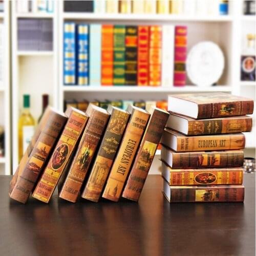 4pc [European] European Jingmei TF simulation study the living room office props Fake Book book decoration