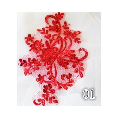 4 Pieces / Lace on The Wedding Dress, Flowers, Handwork, Sewing, Decorative Accessories 22*14.5cm RS1633