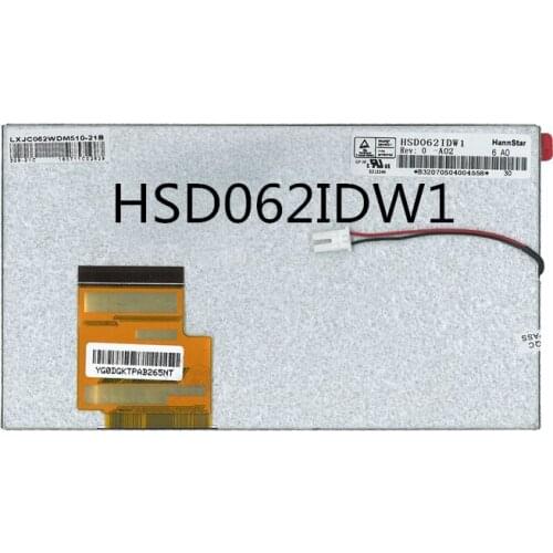 6.2 inch LCD screen with touch screen HSD062IDW1 A20 800*480 60 pin 155*88 MM