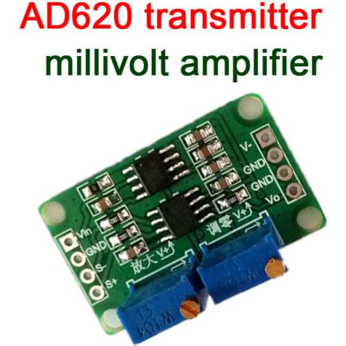 AD620 Microvolt MV Voltage Amplifier Signal Instrumentation Module Board 3v-10v