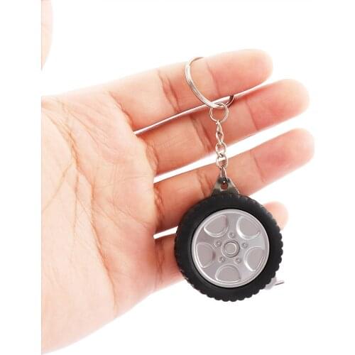 Black Color Keychain Tape Measure 1 Meters Quantity Clothing Size Tape Measure Small Tape Measure Keychain