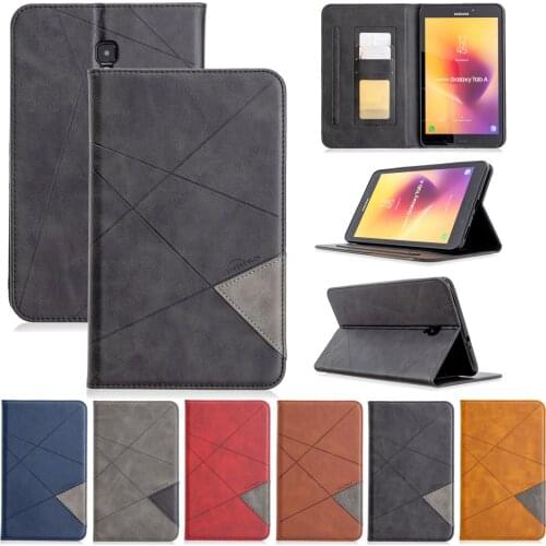 For Tab A 8.0 2017 T380 T385 Business Leather Solid Stand Cover For Samsung Galaxy Tab A 8.0 2017 SM-T380 Protective Tablet Case