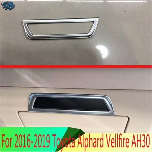 For 2016-2019 Toyota Alphard Vellfire AH30 Car ABS Chrome Back Interior Center Control Screen Cover Trim Frame Decorat