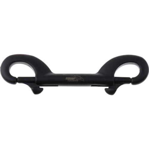 Underwater Scuba Diving 90mm 100mm 115mm 316 Black Stainless Steel Hook Double Ended Bolt Snap Buckle Metal Clip