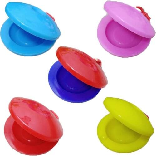 2Pcs 2inch Finger Castanet Percussion Musical Instrument Development Kids Toy