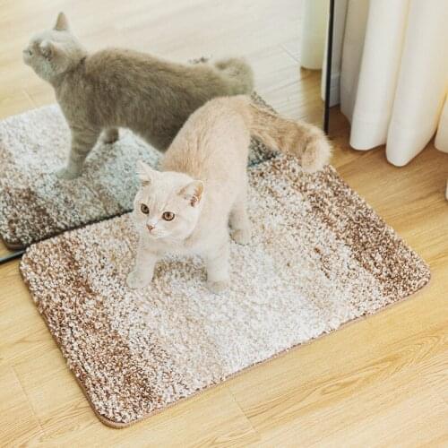 Pet Mat New Pet Plush Mat Thick Scratch Resistant Practical Non-slip Cushion Pet Bed Kennel Mat Cat Dog Universal Non-slip