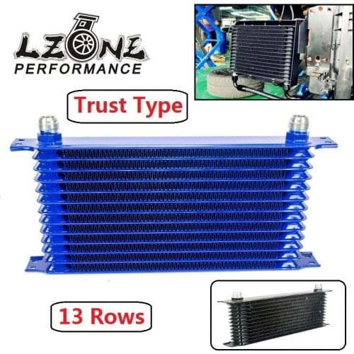 LZONE - Universal 13ROWS An-10An Universal Engine Transmission Oil Cooler Trust Type 13 rows Oil Cooler Blue,Black JR5113