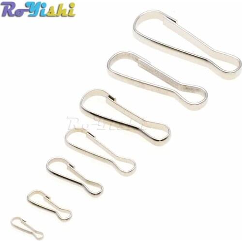 1000pcs/pack Multi Size Metal Purse Zipper PULLS Snap Spring HOOKS Paracord Lanyards Lariat Phone Card ID Badge Holder