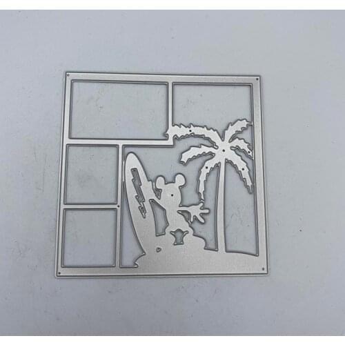 Metal Cutting Die Coconut Tree Scrapbook Embossed Paper Card Album Craft Template Stencil Dies