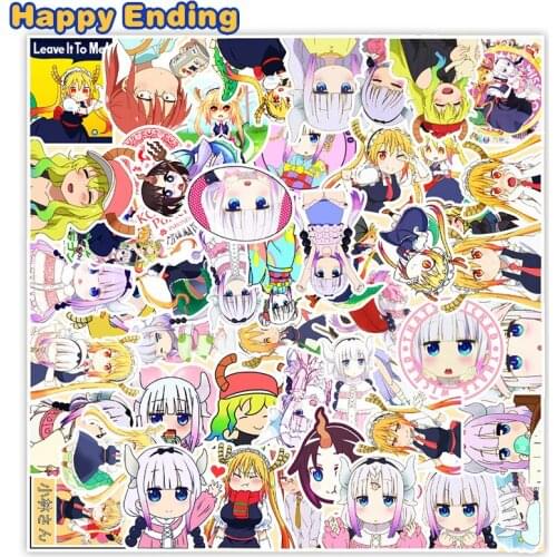 10/30/50 PCS Miss Kobayashis Dragon Maid Japan Anime Stickers For Toy Motorcycle Laptop Suitcase Guitar Phone Skateboard Helmet