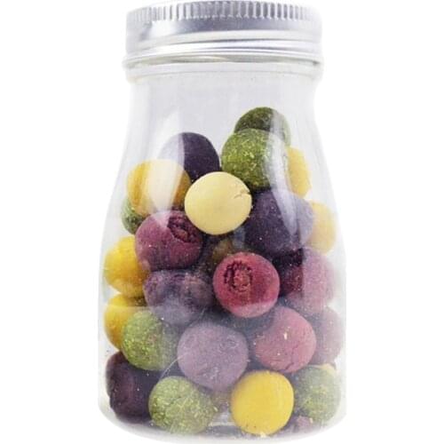 2021 New Fruit Rainbow Ball Chew Toys Natural Baking Treats for Chinchilla Rabbit Hamster