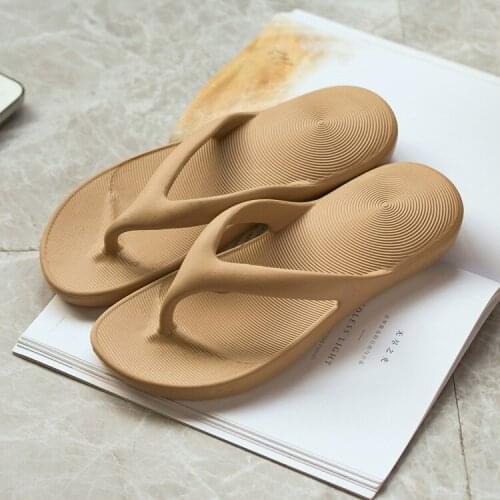 Womens Flip Flop Shoes Outdoor EVA Beach Casual Flat Bottomed Indoor Couple Sandals Ladies Indoor Bathroom Anti-slip Slipper