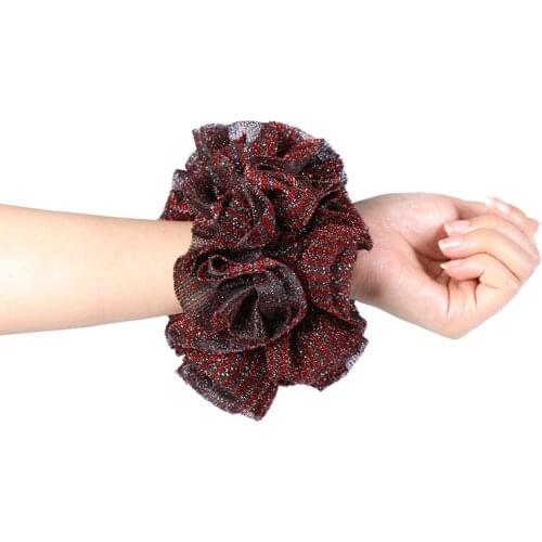 Shimmer Hair Tie Scrunchie Hairband For Women Girls Elastic Hair Rubber Bands Hair Accessories Headband Gum Rope Ponytail Holder