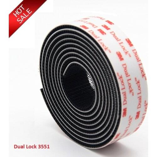 Type 400 3M Dual Lock SJ3551 Width 25.4mm Black VHB Mushroom Adhesive Reclosable Fastener Tape