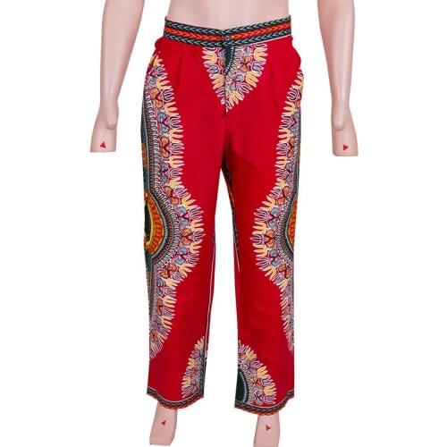 In Stock Men Pants African Print Long Pants Men African Clothing XH151
