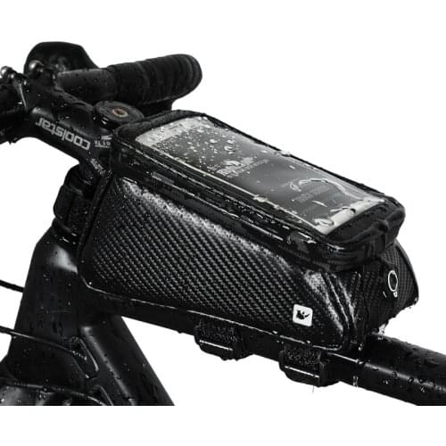 RHINOWALK Waterproof MTB Bike Bag Bicycle Front Saddle Bag 6.0'' Touch Screen Phone Case Bicycle Top Tube Bag Cycling Accessorie