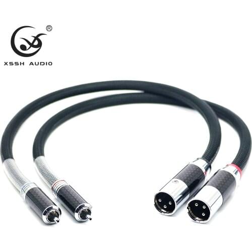 YIVO XSSH Hi-end HIFI FA-220 PVC 2 core Pure Copper OFC PCOCC Gold Female XLR to Male XLR Cable RCA plug Audio Cables Wire Line