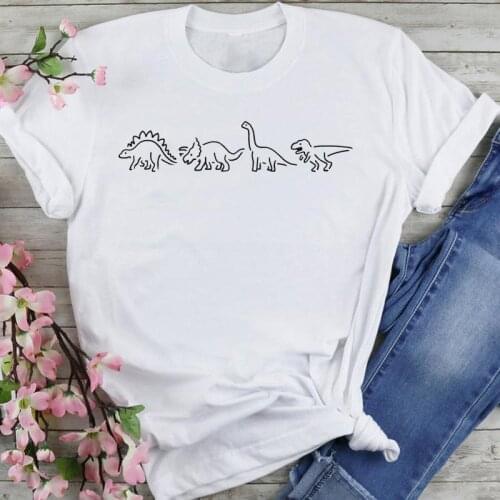Women Graphic Funny Animal Cute 2021 90s Cartoon Fashion Summer Female Clothes Print Short Sleeve Tops Tees Tshirt T-Shirt