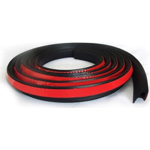 1meter-4meter P Type Car Sealing Strip Door Bottom Noise Insulation Weatherstrip Soundproof Strong adhensive