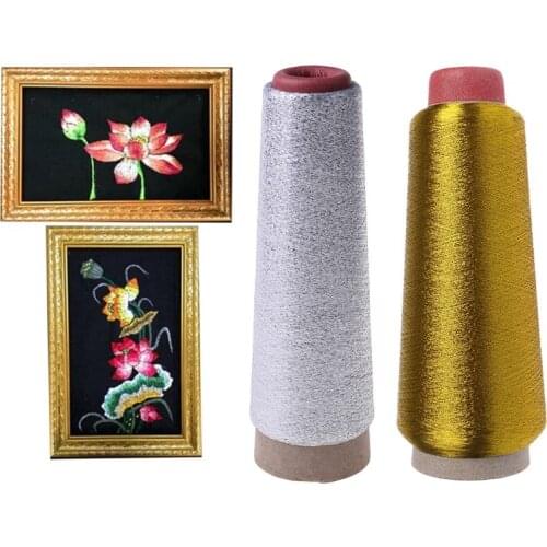 1PC Sewing Machine Cone Threads Polyester Overlocking All Purpose Golden Silver New