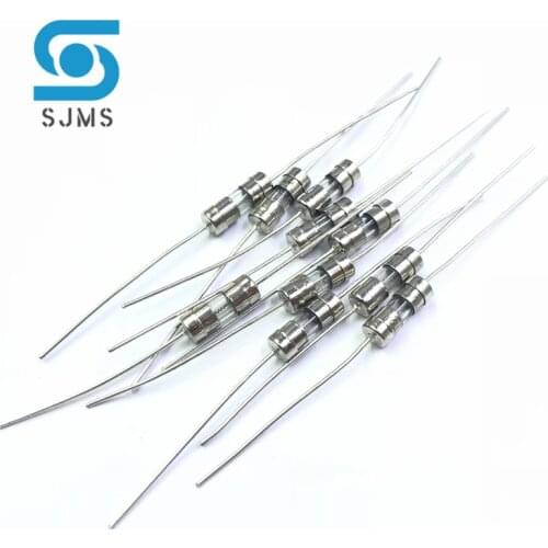 10PCS 3.6*10 3*10 4*11 F/T type Glass fuse Fast/Slow blow 250V 0.5A 1A 2A 3A 3.15A 4A 5A 6.3A 10A 15A with legs 3.6x10 3x10 4x11
